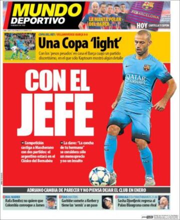 Portadas de la prensa mundial