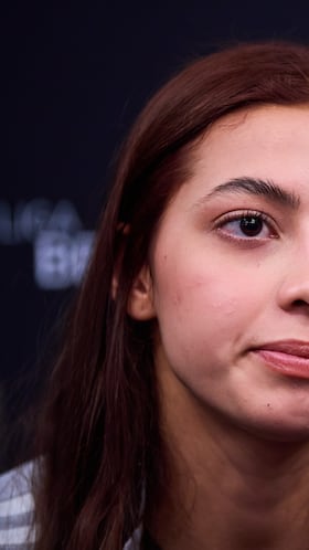 Angelique Saldivar during the media day America team prior to match against Tigres UANL as part Final of the Liga BBVA MX Femenil, Torneo Apertura 2025 at Hotel Royal Pedregal, on November 19, 2025 in Mexico City, Mexico.