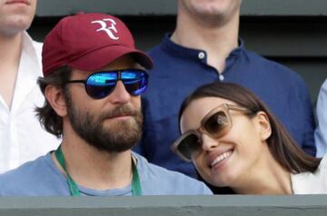 Irina Shayk y Bradley Cooper en Wimbledon.