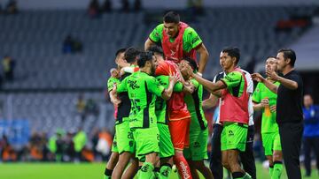           Angel Zapata celebrates his goal 1-2 of Juarez during the game America vs FC Juarez, corresponding to Round 01 of the Torneo Apertura 2023 of the Liga BBVA MX, at Azteca Stadium, on June 30, 2023.

<br><br>

Angel Zapata celebra su gol 1-2 de Juarez durante el partido America vs FC Juarez, correspondiente a la Jornada 01 del Torneo Apertura 2023 de la Liga BBVA MX , en el Estadio Azteca, el 30 de Junio de 2023.