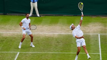 Marcel Granollers y Horacio Zeballos, en Wimbledon.