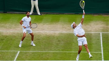 Marcel Granollers y Horacio Zeballos, en Wimbledon.