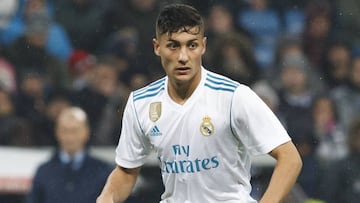 Óscar Rodríguez, en el Real Madrid-Fuenlabrada.
