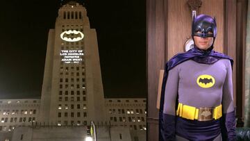 Los &Aacute;ngeles iluminan la bat-se&ntilde;al en honor al Batman Adam West