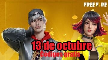Códigos Free Fire de hoy 13 de octubre de 2021; todas las recompensas gratis