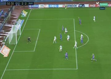2-2. Luis Suarez anot¨® el gol del empate.