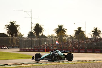 El piloto español de Aston Martin Fernando Alonso.