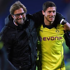 La apuesta de Klopp y 'Lewy': 50€ si metía 10 goles en un entreno