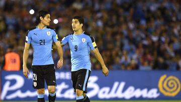 Luis Suárez y Edison Cavani, Selección Uruguaya