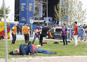 El ambiente previo de la final de Copa en las Fan Zones