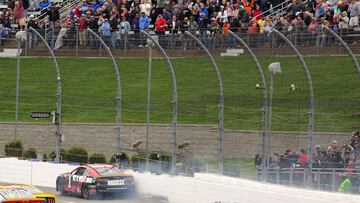 Ross Chastain, en la carrera de la Nascar en el Martinsville Speedway.