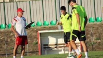 Imagen del entrenamiento de la Seleccióin Sub-19.