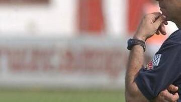 <B>TRANQUILO. </B>El entrenador sevillista aseguró que no le afecta que Quique haya sonado como opción para el banquillo de Sevilla.