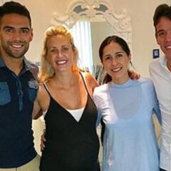 Urán y una "tarde especial" al lado de Falcao García