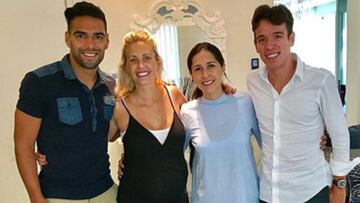 Falcao y Urán comparten en una tarde especial.