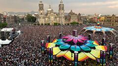 Ciudad de México: Sonideros no pararon ante la lluvia que cayó en el Zócalo y la contingencia ambiental