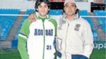 Diego Milito y Juan Esnáider