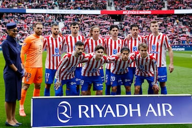 Alineación del Atlético de Madrid ante el Mallorca.