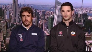 Fernando Alonso y Alexander Rossi.