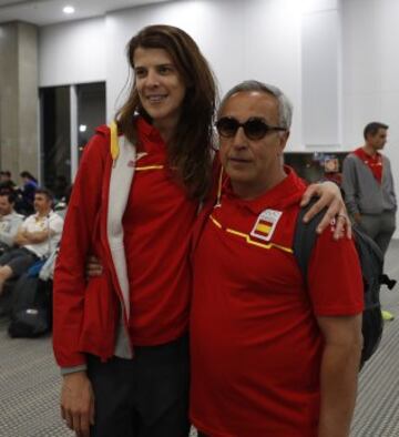 Ruth Beitia con el presidente del COE, Alejandro Blanco.