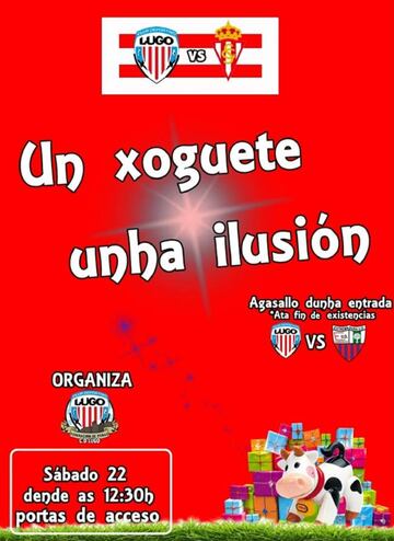 Cartel informativo de la recogida de juguetes solidaria organizada en el Anxo Carro.