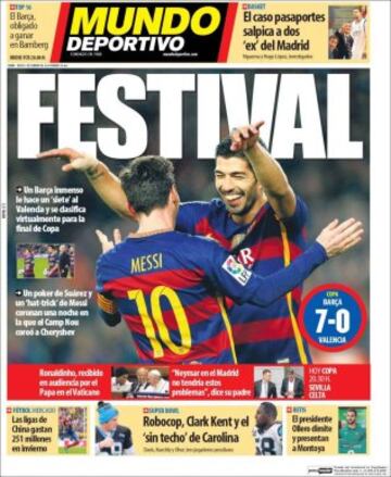 Portadas de la prensa mundial