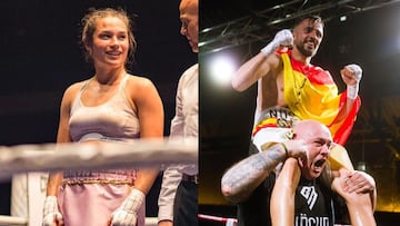 Tania Álvarez y Baldo Mira en el ring.