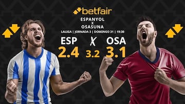 RCD Espanyol vs. CA Osasuna: horario, dónde ver, estadísticas y pronósticos