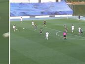 El remate 'a lo Cristiano' de un nuevo canterano que ilusiona al Madrid