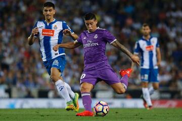 James lets fly to open the scoring against Espanyol.