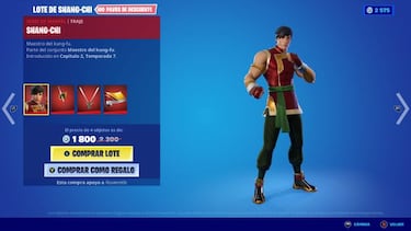 Fortnite: skin Shang-Chi de Marvel ya disponible; precio y contenidos