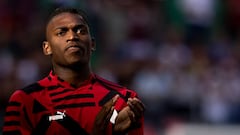 El jugador del Milan Rafael Leao durante un partido de la Serie A contra el Udinese.