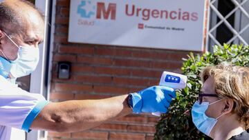 Dispositivo para la realización de pruebas PCR de coronavirus a vecinos de Alcobendas de entre 15 y 49 años, a 21 de agosto de 2020.