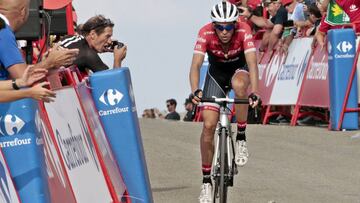 Alberto Contaor valora la 17º etapa de la Vuelta a España 2017.