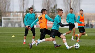 Entrenamiento del Real Madrid.