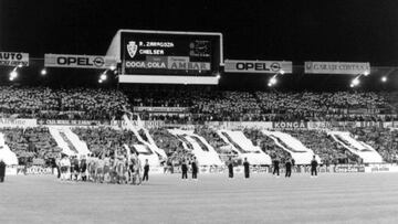 El Real Zaragoza se impuso al Chelsea por 3-0 en el partido de ida de las semifinales de la Recopa el 6 de abril de 1995 en La Romareda.