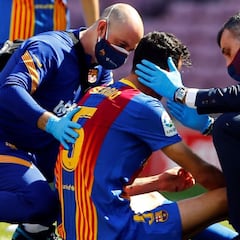Busquets sufre una contusión facial y una fisura maxilar
