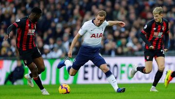 Tottenham - Bournemouth, por la jornada 19 de la Premier League de Inglaterra que se disputará en Wembley a partir de las 10:00 a.m.