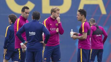 Entrenamiento del Barcelona, foto de archivo.