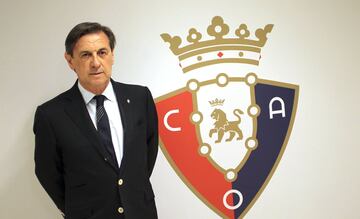 Presidió el Osasuna durante dos años (2012-2014) hasta que lo dejó en manos de una comisión gestora. En 2015 fue detenido por diversas irregularidades en la contabilidad del Osasuna y bajo la sospecha de haber participado supuestamente en la compra de partidos de Primera División.