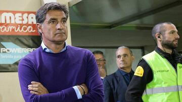 Míchel, este pasado domingo en Villarreal.
