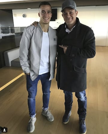 Est¨¢ imagen con Alejandro Sanz la comparti¨® en jugador en su instagram