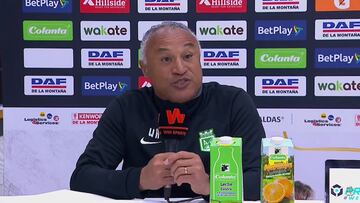 William Amaral habló con la prensa tras el empate 1-1 de Nacional ante Once Caldas en Manizales.