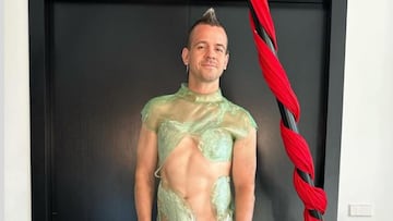 Dabiz Muñoz no falla: vuelve a posar con el vestido de las Campanadas de Cristina Pedroche