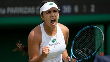 La tenista colombiana Maria Camila Osorio veni&oacute; a la rusa Anna Kalinskaya en la primera ronda de Wimbledon. Primer triunfo en cuadro principal de Grand Slam