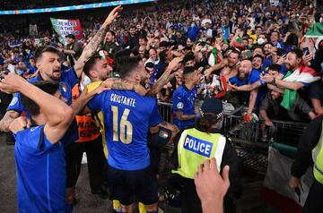 La selección de Italia campeona de Europa.