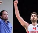 Pablo Iglesias: "Bravo gladiadores. Grande Pau Gasol"