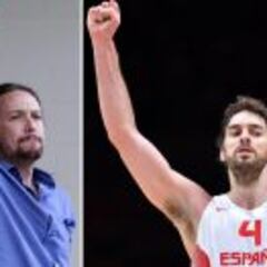 Pablo Iglesias: "Bravo gladiadores. Grande Pau Gasol"