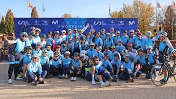 Imagen de la VII Convivencia de Líderes Women In Bike, iniciativa promovida por la Real Federación Española de Ciclismo (RFEC) y Movistar.
