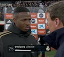 "¿Centrabas o has tirado a portería?" La pregunta a Vinicius sobre el 1-0